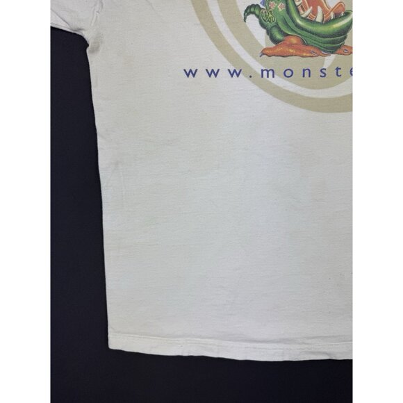 Vintage 90's Monster Dot Com Website Promo Rare Computer Art Graphic White Shirt - Picture 6 of 14